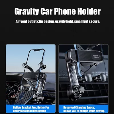 Mini Car Phone Holder Mount Air Vent Grip Lock 360° Rotation For IPhone Samsung • $15.95