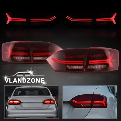 VLAND Full LED Tail Lights Rear Lamps For 2011-2014 Volkswagen Jetta Mk6 A Pair • $219.99