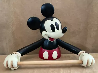 Disney Mickey Mouse Paper Towel Holder Classic Wall Mounted 17  W Figural 2005 • $224.50