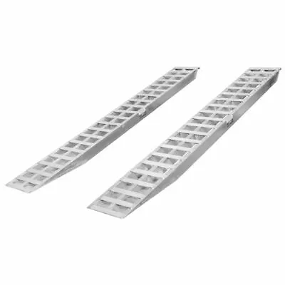 10' X 16  Car Trailer Loading Ramps Aluminum 5000 Lb +Hook Ends 05-16-120-04 • $1344.99