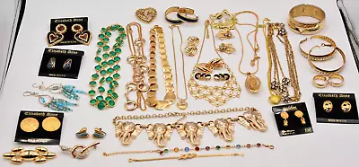 Vintage Jewelry Lot Givenchy Dior 1Monet 928 Trifari JBK Avon Napier Coro J39 • $125