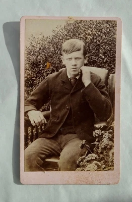 £3.49 • Buy Cdv Of Smart, Seated Young Man, By Eastment & Sons Of Ebbw Vale, Wales