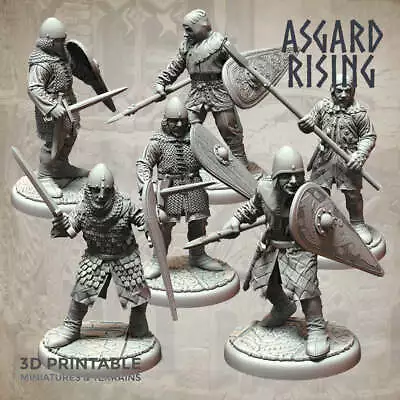Medieval Soldiers Modular Warband Set - Asgard Rising Miniatures • $60.54