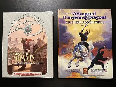 Advanced Dungeons & Dragons Oriental Adventures HC Against The Giants Bx 5004 • $90