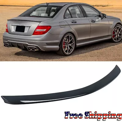 Fits 2008-14 Benz W204 C-Class OE Factory Painted Glossy Black Roof Spoiler Wing • $75.99