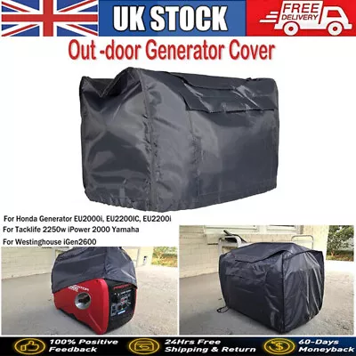 Generator Cover W/ Storage Pocket Waterproof Dustproof For Honda Eu2000i Eu2200i • £19.99