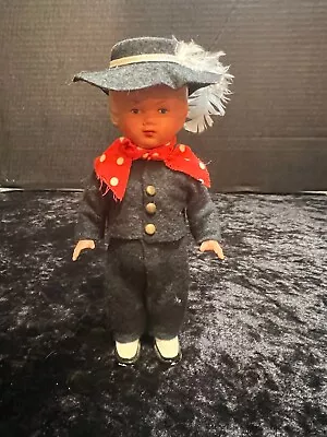 Vintage West Germany Celluloid Windup Blonde Boy Doll • $24.95