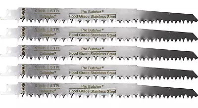 Caliastro 9-Inch Stainless Steel Frozen Meat Bone Cutting Saw Blades For Recipro • $22.50