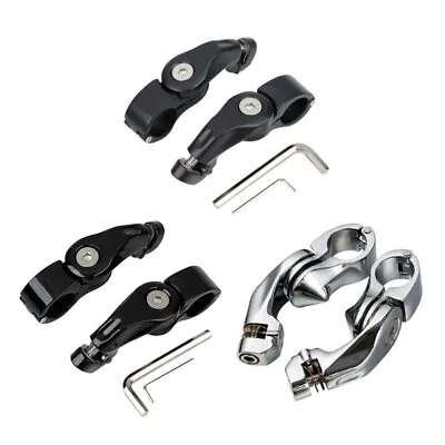 1-1/4  Short Angled Highway Footpeg Pegs Mount Fit For Harley Electra Road Glide • $31.80