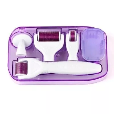 $26.25 • Buy Titanium Derma Roller Dermaroller Kit Set Micro Needle Skin Care Anti Aging