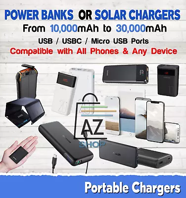 Power Bank Fast Charger External Portable Battery USB For Phones/Devices Lot MAh • $114.95