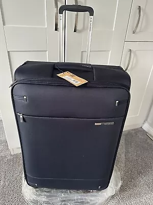 Samsonite Navy Blue Spinner Large Suitcase BN • £125