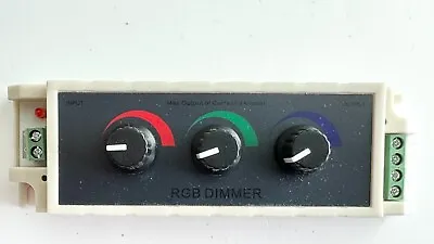 3‑Channel RGB Knob Dimmer Controller Smart LED Light Brightnes Adjust DC 12V-24V • $11