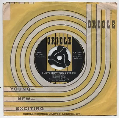 Maureen Evans - I Love How You Love Me - 7  - Vg+   1964 - Cb-1906 - Listen • £3.79