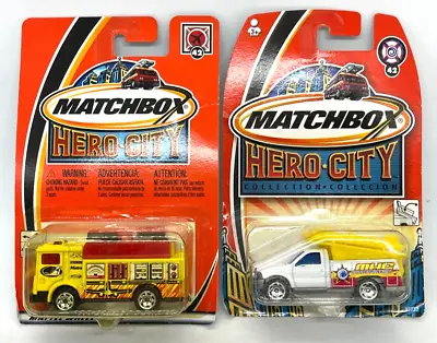 Vtg MATCHBOX Hero City Diecast Cars #42 To The Rescue Ford PU & Aux Power Truck • $12