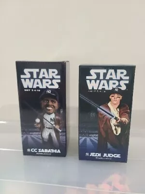 Aaron Judge CC Sabathia Jedi New York Yankees Star Wars Bobblehead SGA 5/4 NIB • $369.99