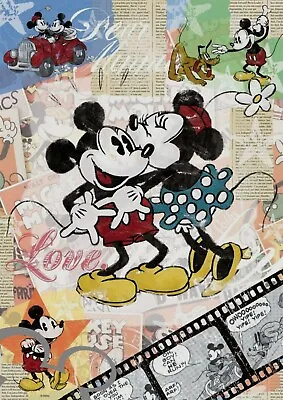 Disney Mickey And Minnie Mouse A4 Art Print Photo Picture Gift Nursery • £4