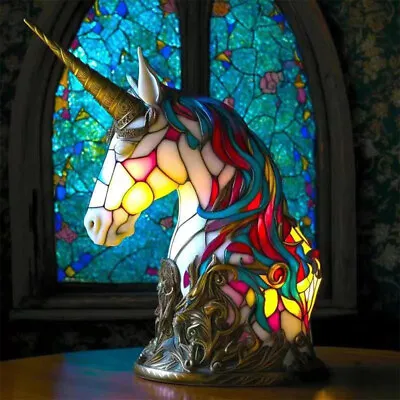 Animal Table Lamp Series Resin Stained Table Lamp For Living Room Bedroom Office • £13.67