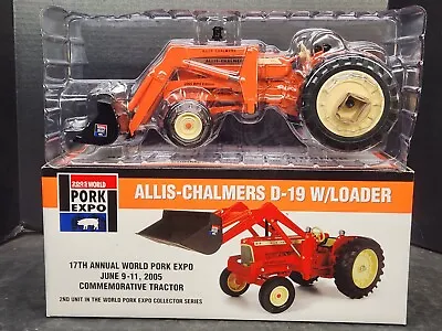 Ertl Allis Chalmers D-19 Tractor With Loader 2005 World Pork Expo 1/16 #16140A • $149.99