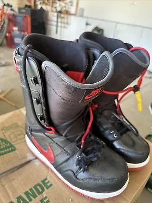 Nike Vapen Snowboard Boots - Red  Men's Size 10.00 • $375
