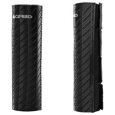 Acerbis Upper Fork Guards Protectors Black Motorcycle Dirt Bike Enduro MX • $32.41