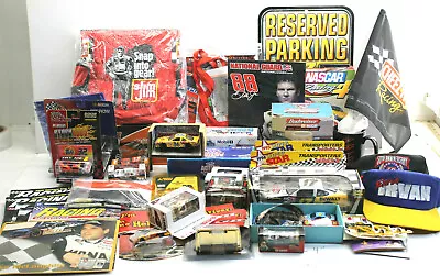 20lbs Vintage Mixed NASCAR Memorabilia Racing Car History Lot Banners Diecast+++ • $99