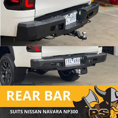 Odin Rear Tow Bar Bumper Suitable For Nissan Navara NP300 D23 Matte Black • $699