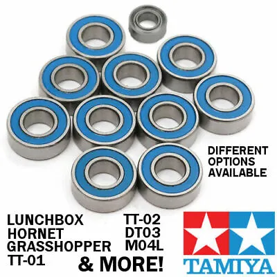 TAMIYA Car Upgrade Bearing Set Steel Ball Race Bearings For Lunch Box Hornet Etc • £6.95