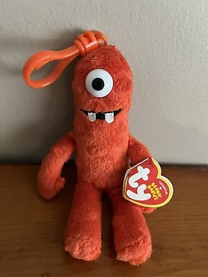 Ty Beanie Babies Muno The Cyclops  Clip  Yo Gabba Gabba Plush   6 Inch   2013 • $19.90