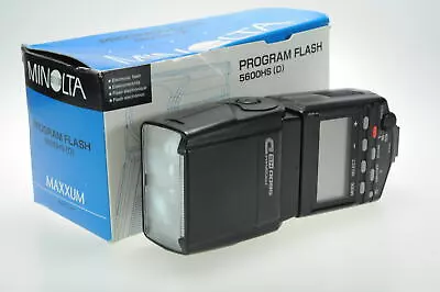 Minolta Program 5600HS-D Shoe Mount Flash #G632 • $23.04