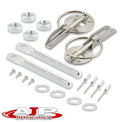 Silver Anodized Aluminum Secure Hood Bonnet Lock Mount Ring Pins Kit For Mazda • $9.99
