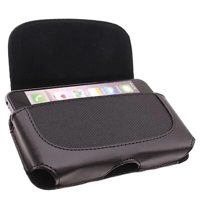 Holster Leather Case Belt Clip Cover Loops Pouch Carry For Cell Phones • $13.70