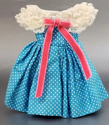 Madame Alexander Cissette Doll Dress #722 From 1959 Vintage Blue White Dots • $45