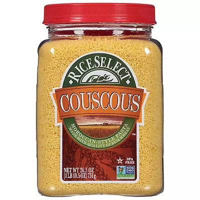 Couscous Moroccan-Style Wheat Couscous Pasta Non-Gmo 26.5-Ounce Jar (Pack Of • £8.58