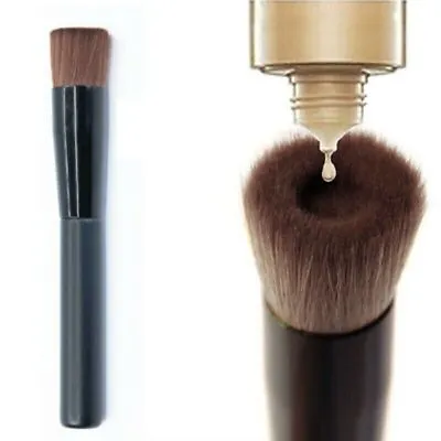Flat Top Kabuki Foundation Brush Liquid Powder Blusher Buffing Make Up Brush UK • £3.11
