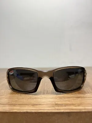 Oakley Five Original Polarized Sunglasses Brown Frame Made In USA W/ Case • $39.99