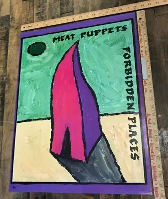 VINTAGE POSTER Meat Puppets  Forbidden Places  1991 Polygram Records Iconic  • $350