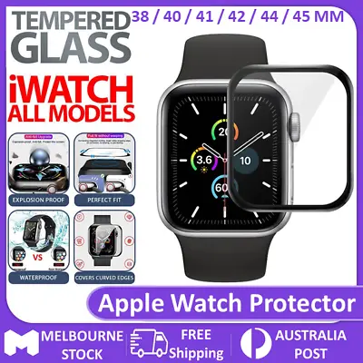 $4.49 • Buy For Apple Watch IWatch Series 7 3 4 5 6 SE 38/41/40/42/44/45mm Screen Protector