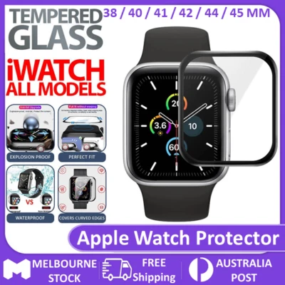 $4.49 • Buy For Apple Watch IWatch Series 7 3 4 5 6 SE 38/41/40/42/44/45mm Screen Protector