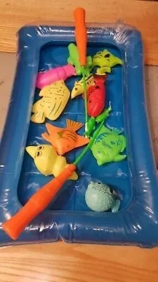 £9.79 • Buy Fishing Toy Set Magnetic Kids Fish Rods Toddler Baby Bath Child 13 Piece New
