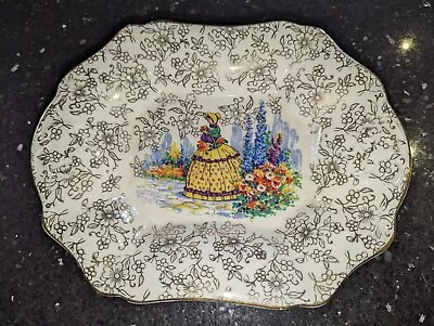  China Plate - Crinoline Lady James Kent Ridgeway • £2.99