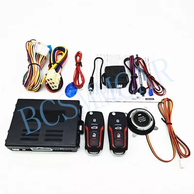 Car Ignition Switch Keyless Entry Remote Starter Engine Push Start Button Kit • $73.89