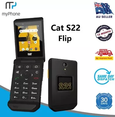 Cat S22 Flip 4G 16GB / 2GB Touchscreen Rugged Flip Phone Unlocked Smartphone • $173