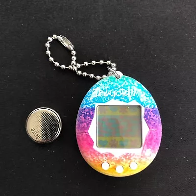 Bandai Tamagotchi 2017 Rainbow Virtual Pet Electronic Game Keychain • $10