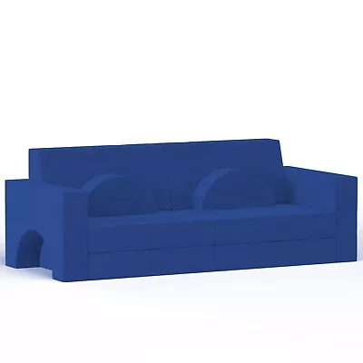 Toddler Kids Modular Play Sofa Foam Couch Chair Lounge Chair Children Play Blue • $142.49