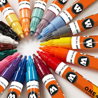 Molotow ONE4ALL 127HS 2MM Single Acrylic Paint Markers Graffiti Art Supplies  • $5.48