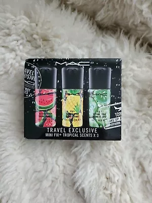 MAC Travel Exclusive Mini Fix + Tropical Scents X 3 Setting Spray Kit. • $40