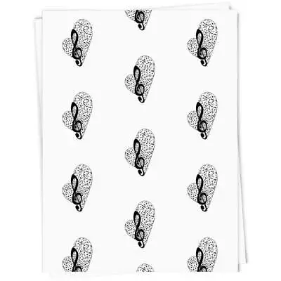 'Musical Heart' Gift Wrap / Wrapping Paper / Gift Tags (GI011164) • £5.99