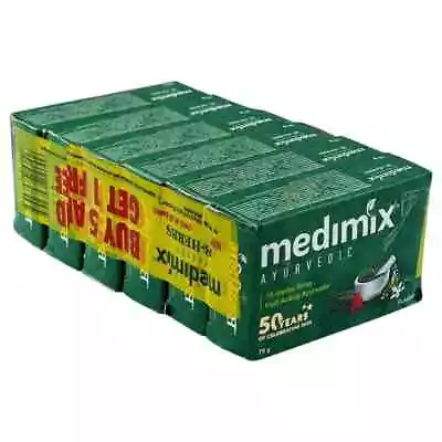 Medimix Ayurvedic 18 Herbs Classic Soap 75 G (Buy 5 Get 1 Free) • $19.40