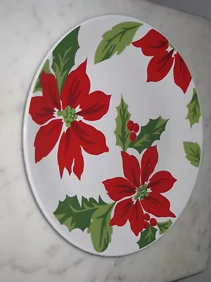 Martha Stewart Poinsettia Pattern  Salad Plate - Approximately 8.75  • $4.75